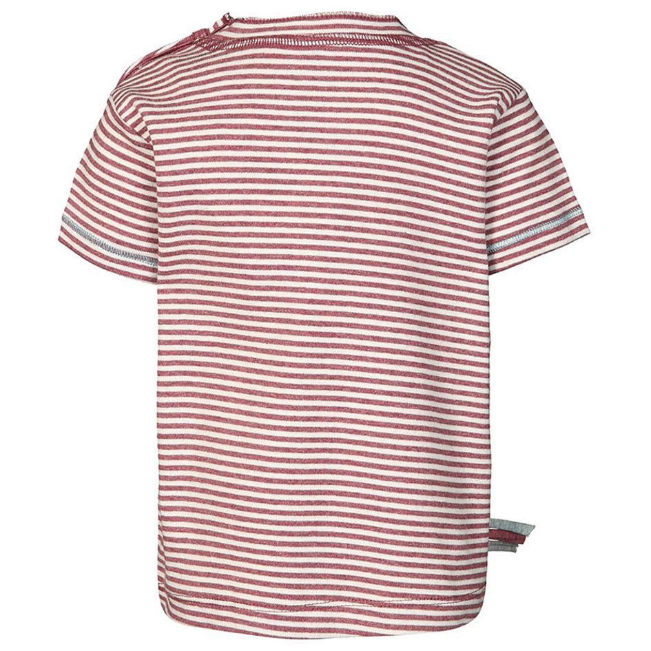 OrganicEra Organic Baby S/S T-Shirt, Bordeaux gestreift