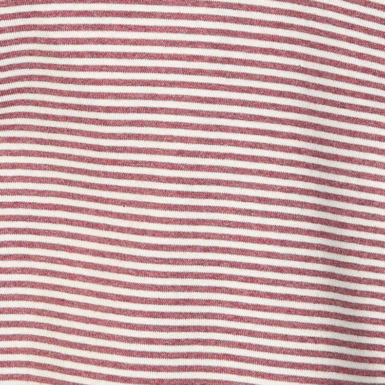 OrganicEra Organic Baby S/S T-Shirt, Bordeaux gestreift