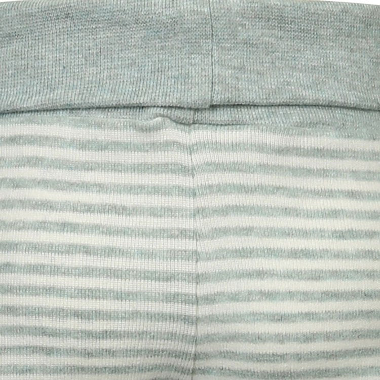OrganicEra Organic Babyhose mit Gummiband, Aqua Striped