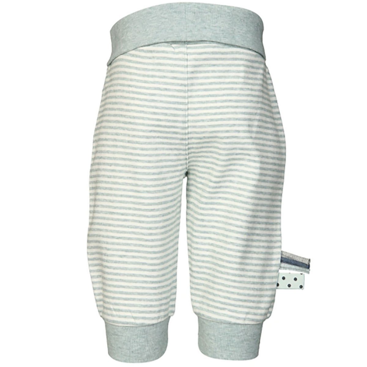 OrganicEra Organic Babyhose mit Gummiband, Aqua Striped