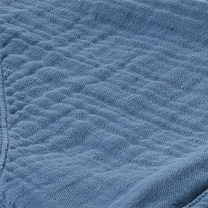 OrganicEra Bio-Musselin-Baby-Kapuzenhandtuch, Indigo