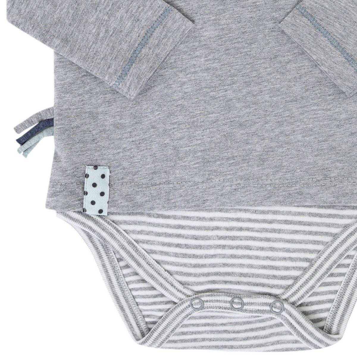 OrganicEra Organic Baby L/S T-Shirt-Body, Grau
