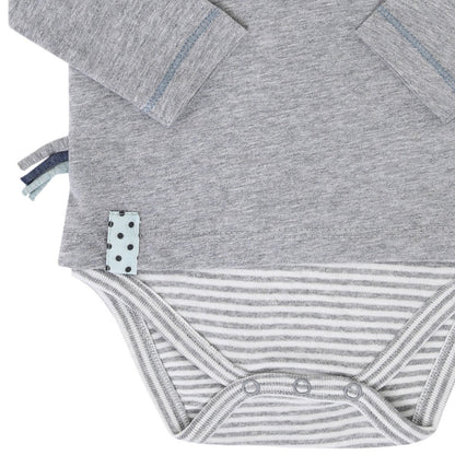 OrganicEra Organic Baby L/S T-Shirt-Body, Grau