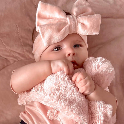 May Mays | Livia Haarband | Samtschleife Rosa | 0-4 Jahre
