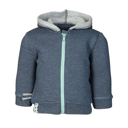 OrganicEra Bio-Baby-Kapuzenjacke, Indigo