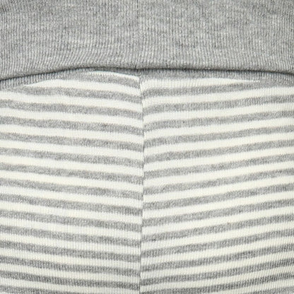 OrganicEra Bio-Baby-Leggings, grau gestreift