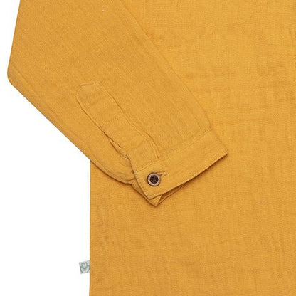 OrganicEra Organic Muslin L/S Kinderhemd, Senf