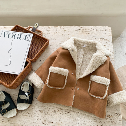 Annie & Charles® Kinder Lammfell Jacke