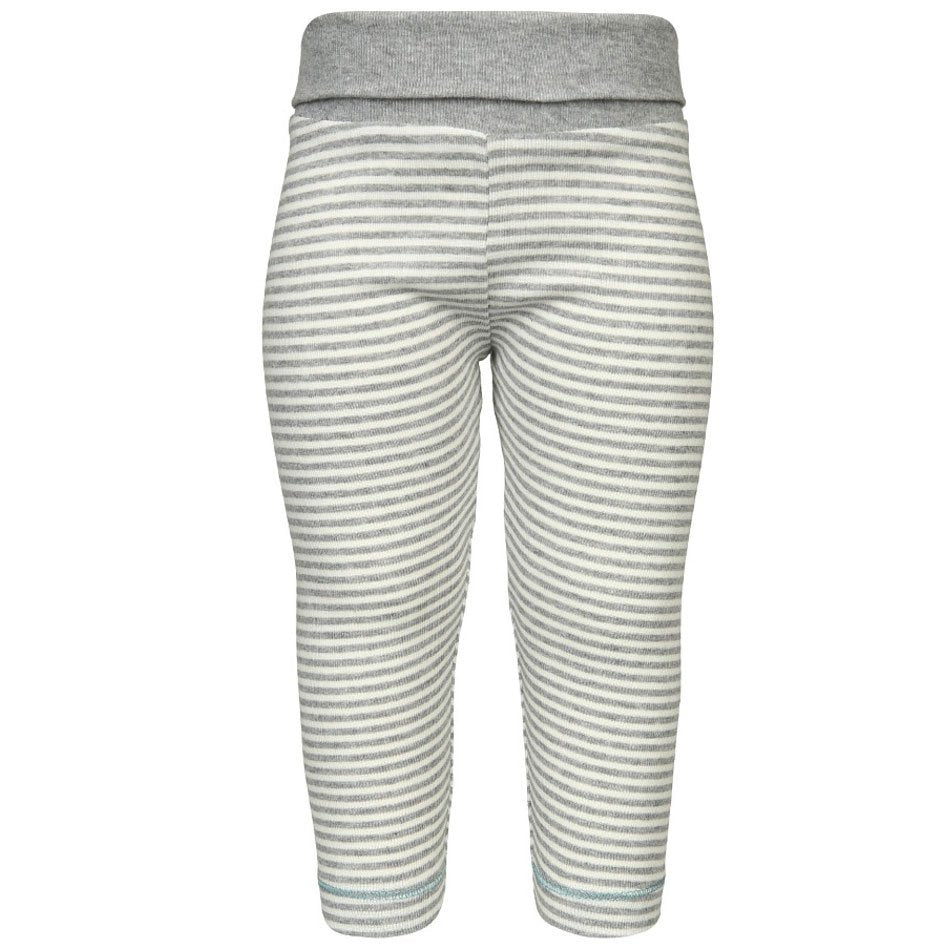 OrganicEra Bio-Baby-Leggings, grau gestreift