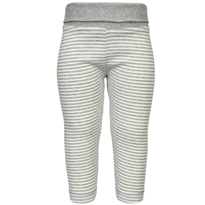 OrganicEra Bio-Baby-Leggings, grau gestreift