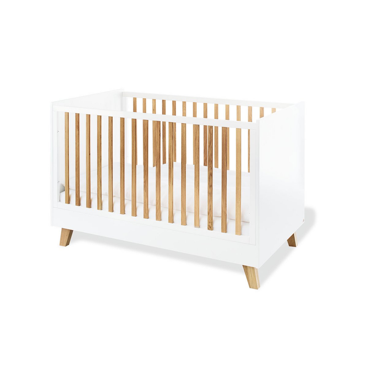Kinderzimmer 'Pan' breit groß, inkl. Wandregal4-teilig: Kinderbett, breite Wickelkommode, großer Kleiderschrank, Wandregal