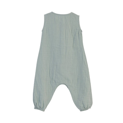 OrganicEra Bio-Musselin-Overall, Aqua