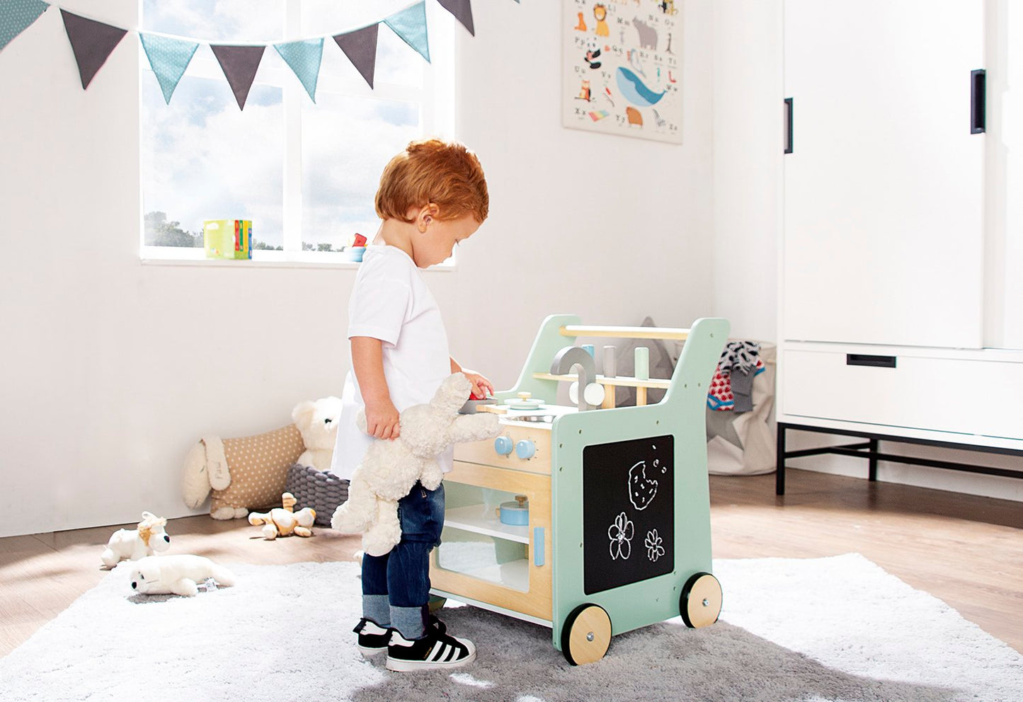 Kinderküche 'Kalle', pastellgrün