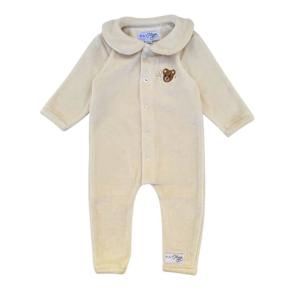 Teddy-Samt-Playsuit Beige | Mai Mays