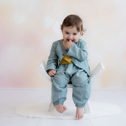 OrganicEra Bio-Hanf-Babyjacke, Blau