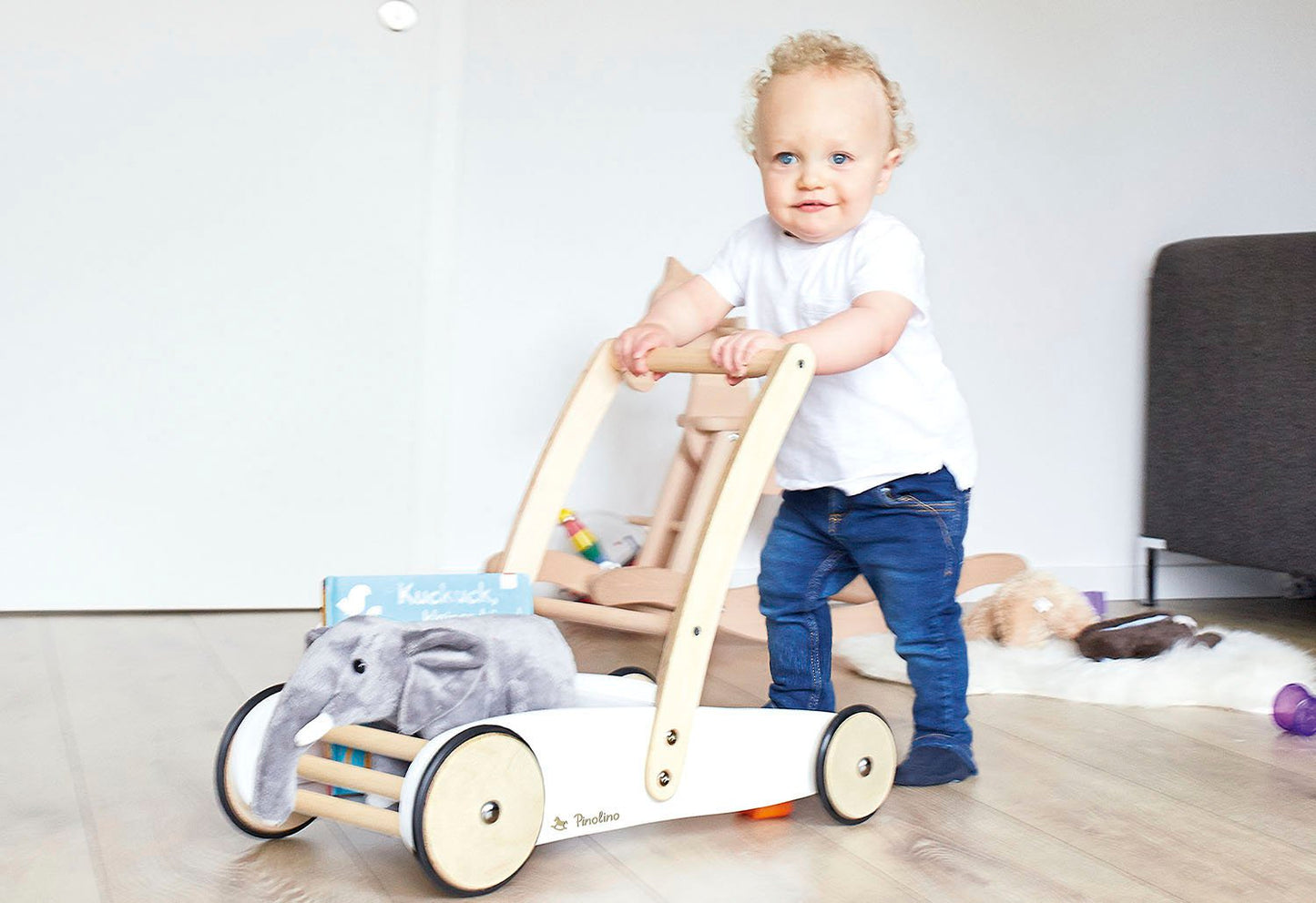 Lernlauflernwagen 'Uli', weiß