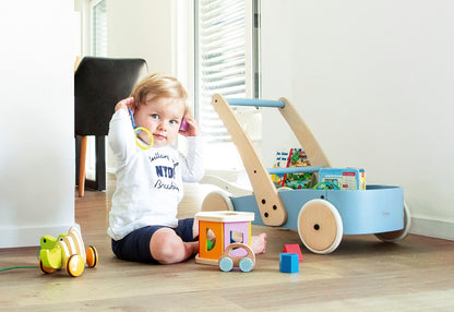 Lernlauflernwagen 'Fiete', blau