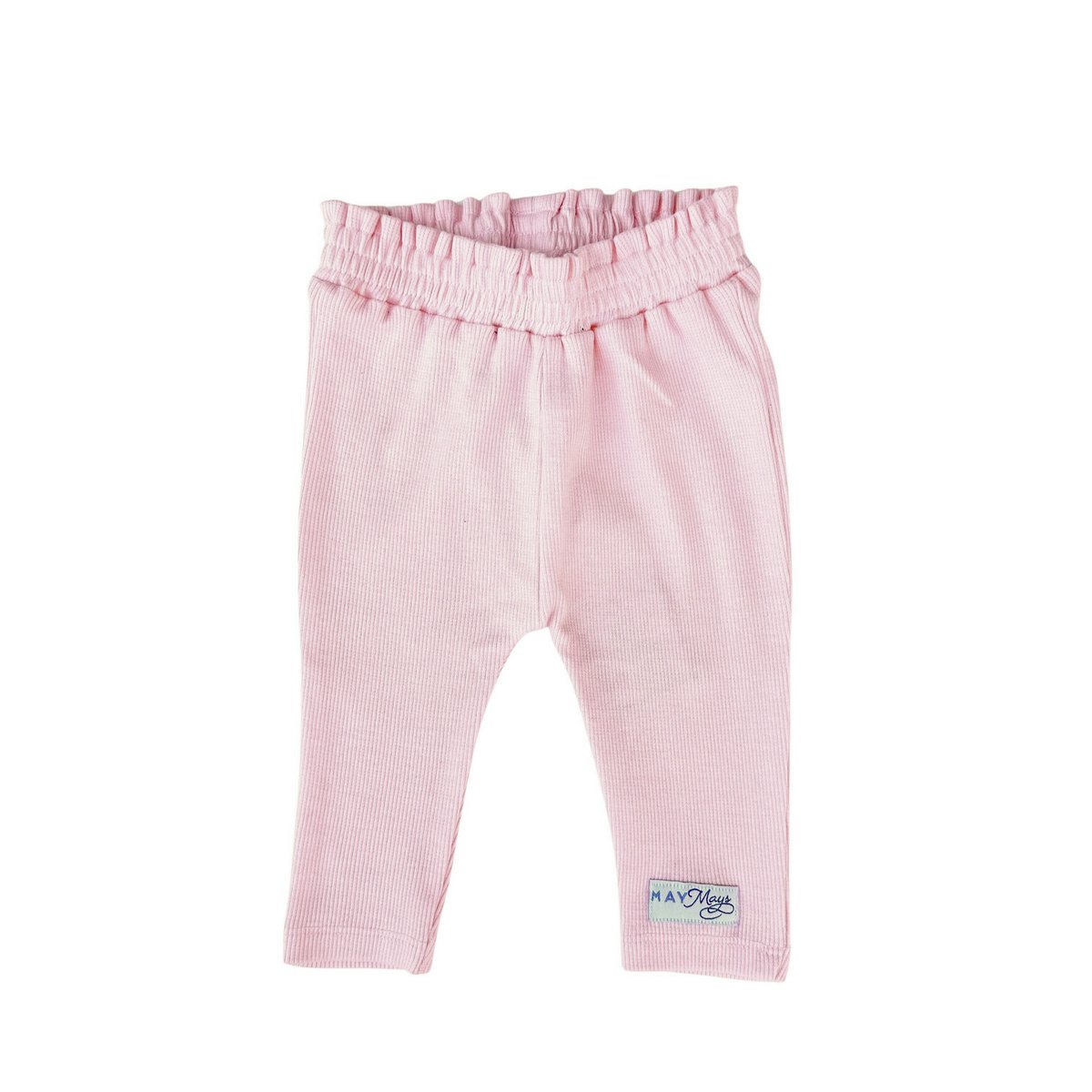 May Mays | Beau Baby Leggings | Rüschenrippe Rosa
