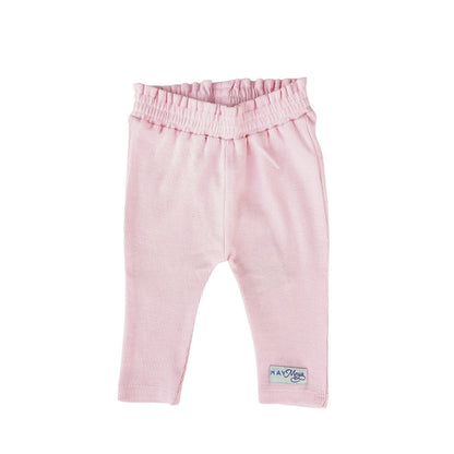 May Mays | Beau Baby Leggings | Rüschenrippe Rosa