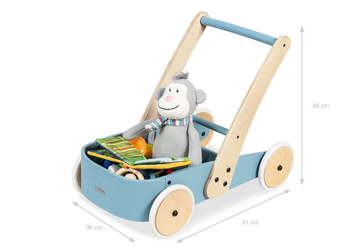 Lernlauflernwagen 'Fiete', blau