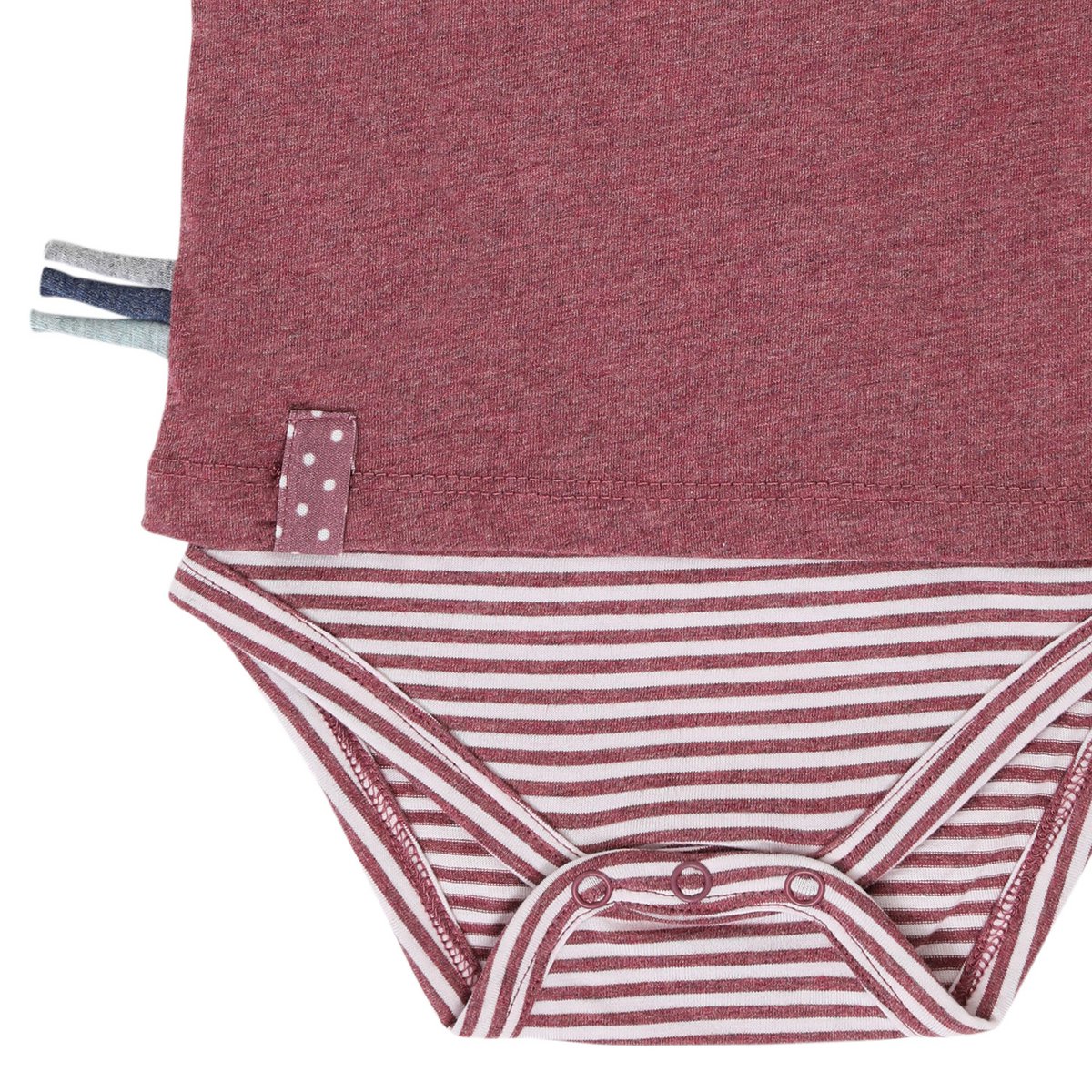 OrganicEra Organic Baby S/S T-Shirt Body, Bordeaux