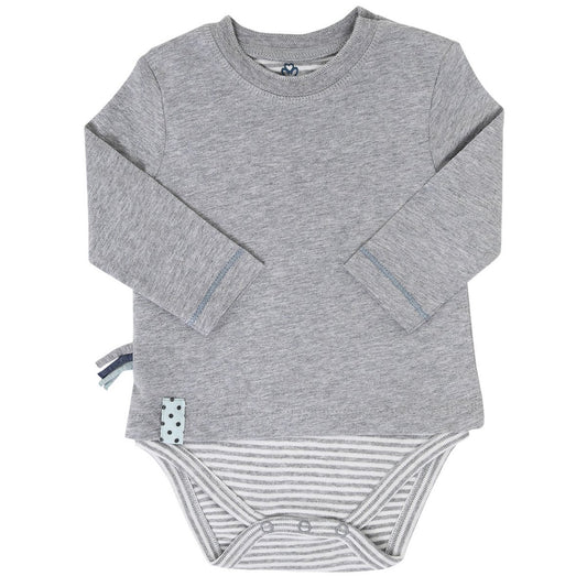 OrganicEra Organic Baby L/S T-Shirt-Body, Grau