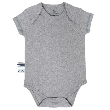 OrganicEra Organic Baby S/S Body, Grau