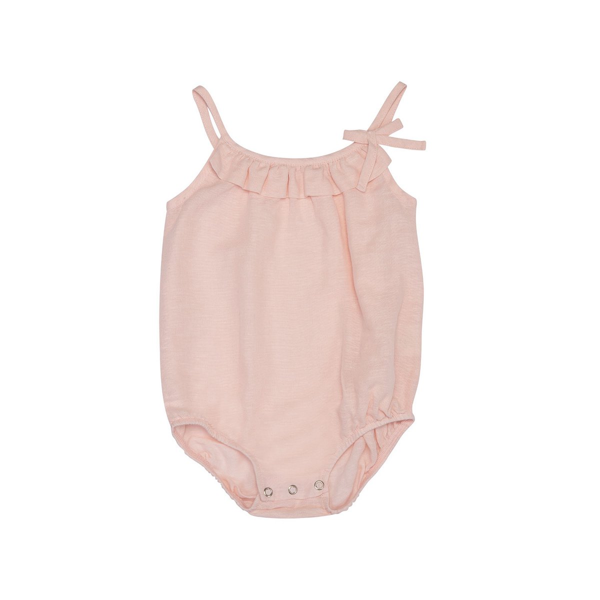 OrganicEra Bio-Hanf-Baby-Body mit Rüschen, Rose
