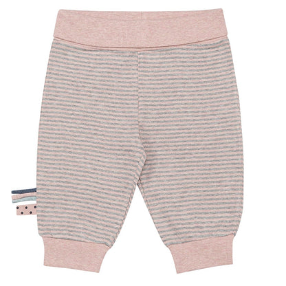 OrganicEra Organic Babyhose mit Gummiband, Rose Striped