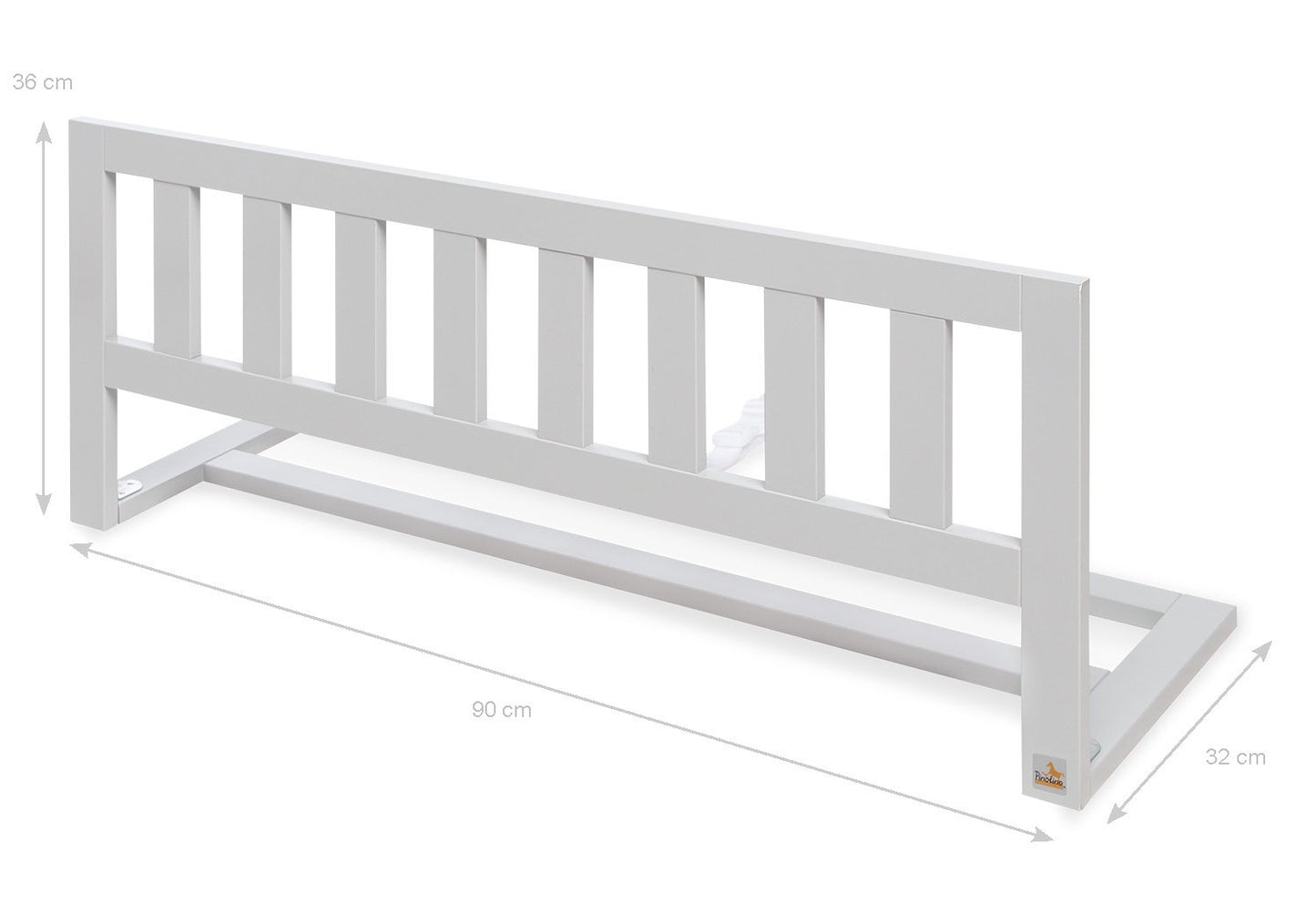 Bettgitter 'Classic', grau edelmatt