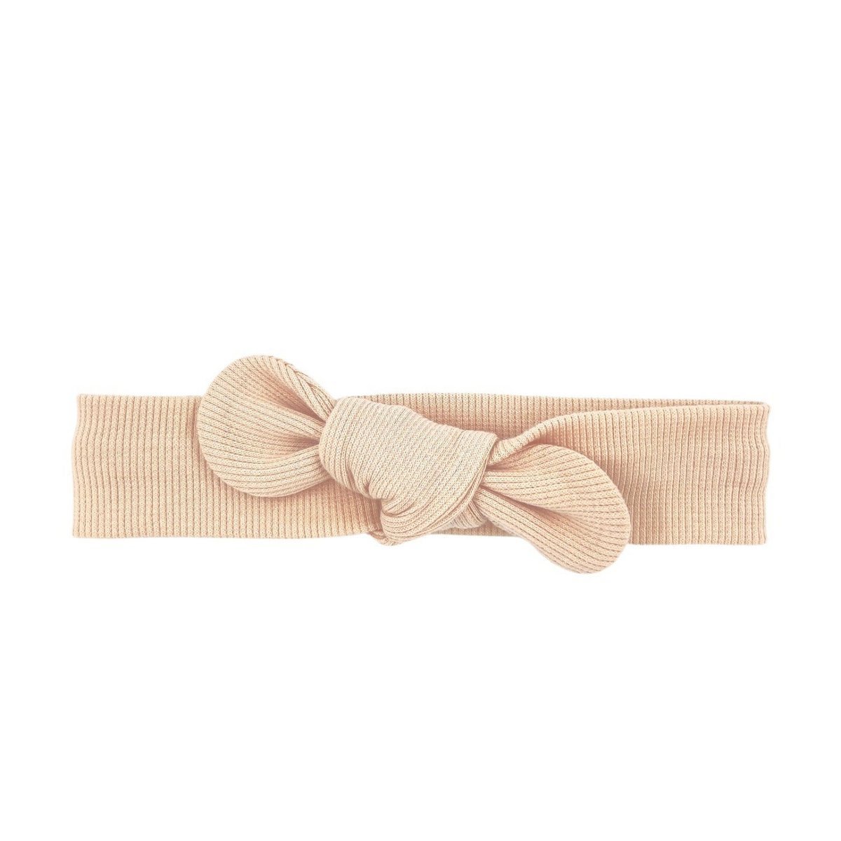 May Mays | Beau Haarband | Geknotete Rippe Beige | 0-4 Jahre