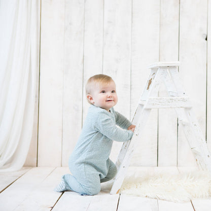 OrganicEra Bio-Schlafanzug mit Babyfüßen, Aqua