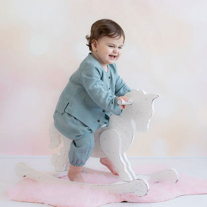 OrganicEra Bio-Hanf-Babyjacke, Blau