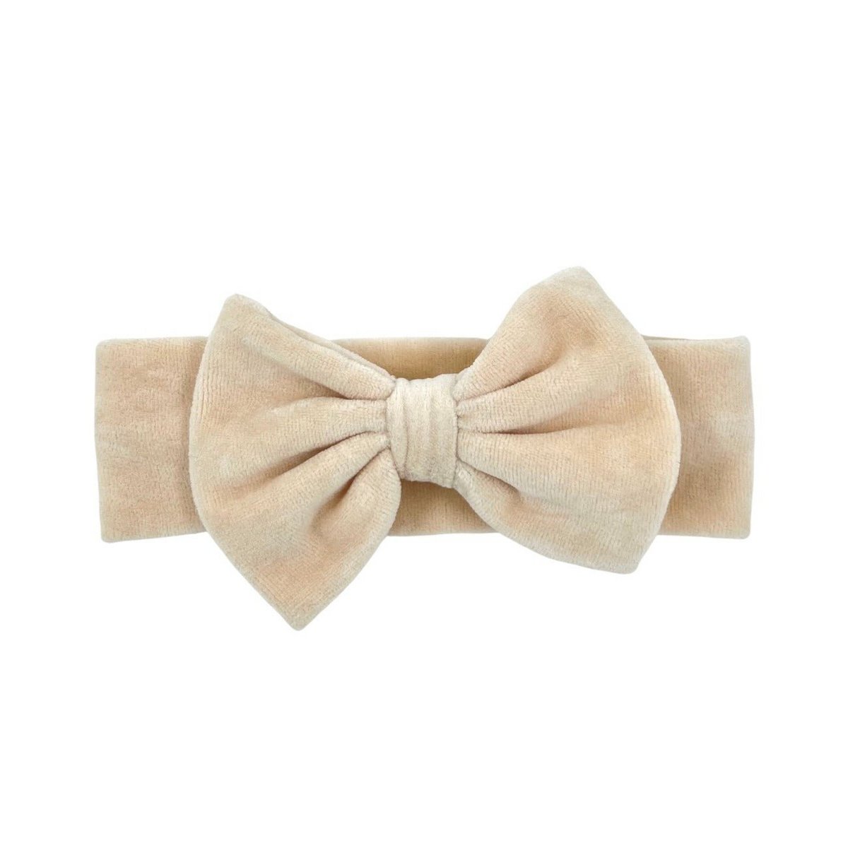 Livia Samt Haarband Schleife Beige | Mai Mays
