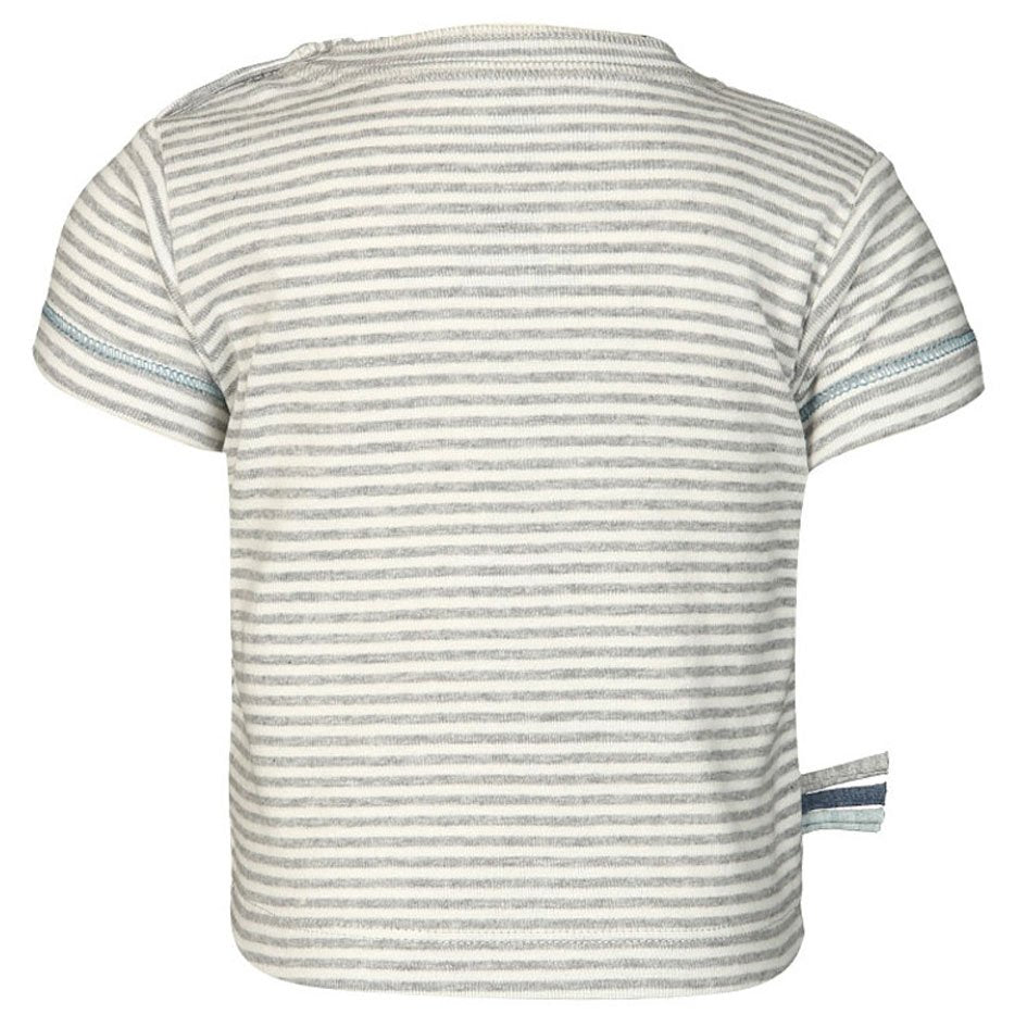 OrganicEra Organic Baby S/S T-Shirt, Grau gestreift