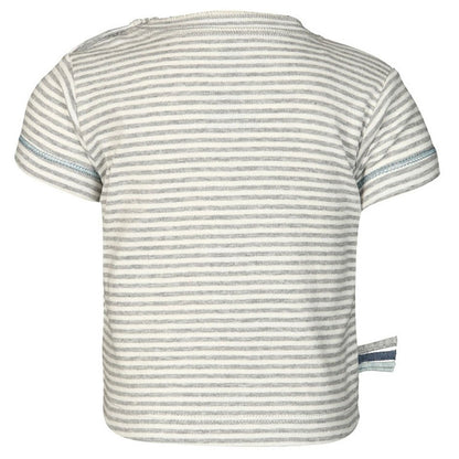 OrganicEra Organic Baby S/S T-Shirt, Grau gestreift