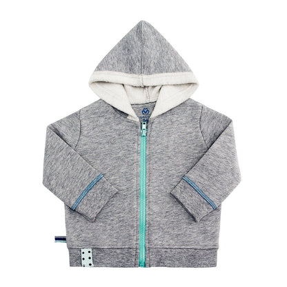 OrganicEra Organic Baby Kapuzenjacke, Grau
