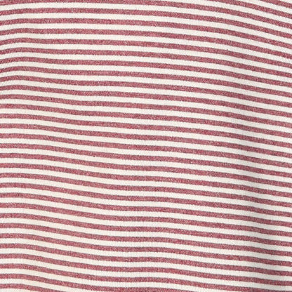 OrganicEra Organic Baby S/S T-Shirt, Bordeaux gestreift