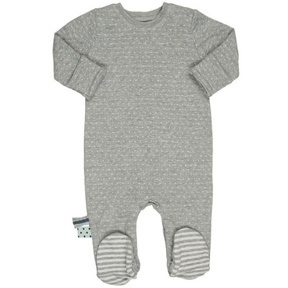 OrganicEra Bio-Schlafanzug mit Babyfüßen, Grau