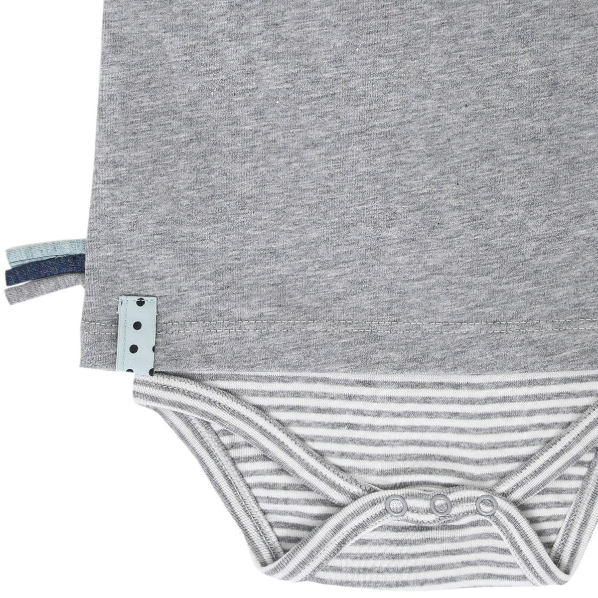 OrganicEra Organic Baby S/S T-Shirt-Body, Grau