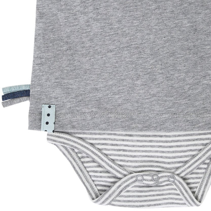 OrganicEra Organic Baby S/S T-Shirt-Body, Grau