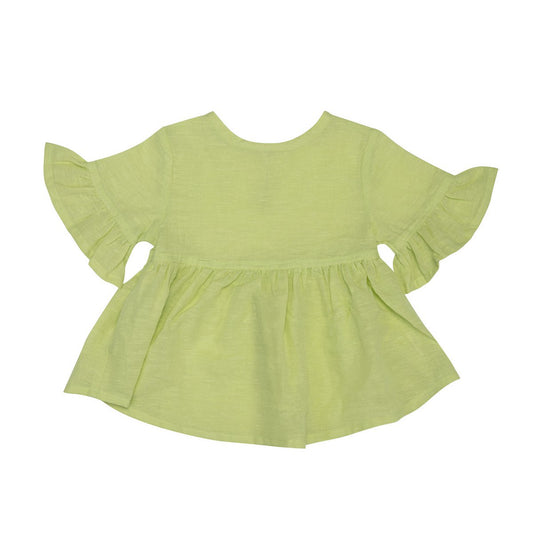 OrganicEra Babybluse aus Bio-Hanf, Apfelgrün