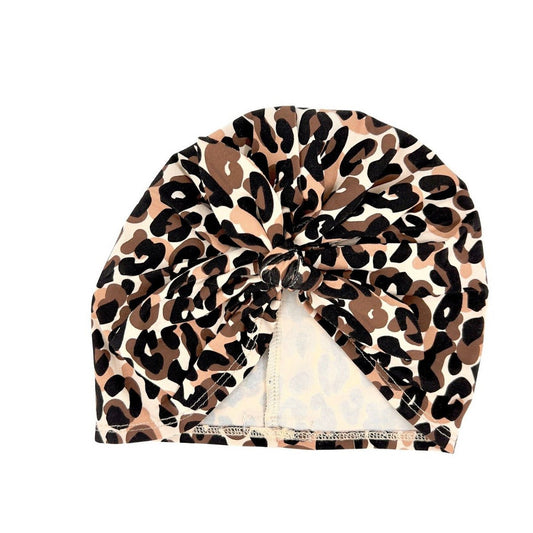 May Mays | Lilly Babymütze | Schleife Leopard | 0-2 Jahre