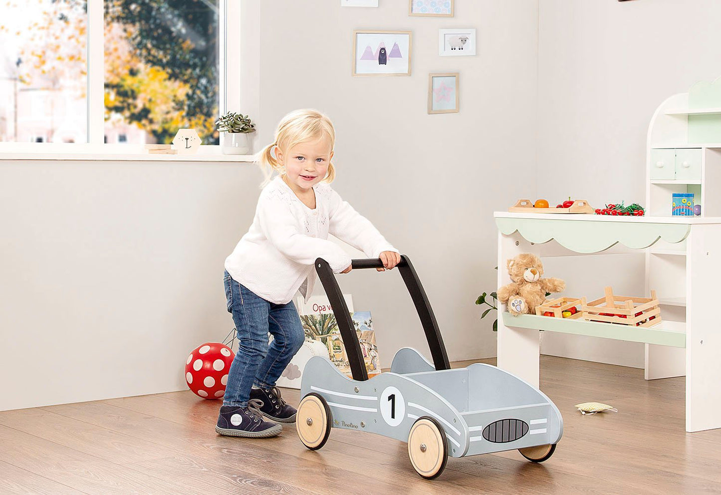 Lernlauflernwagen 'Kimi', silber