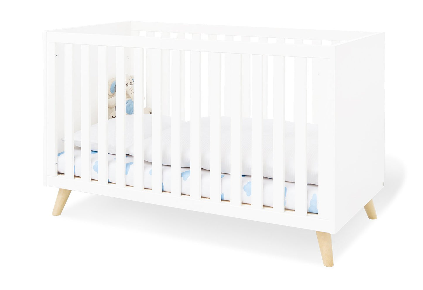 Kinderzimmer 'Move' breit groß
3-teilig: Kinderbett, breite Wickelkommode, großer Kleiderschrank