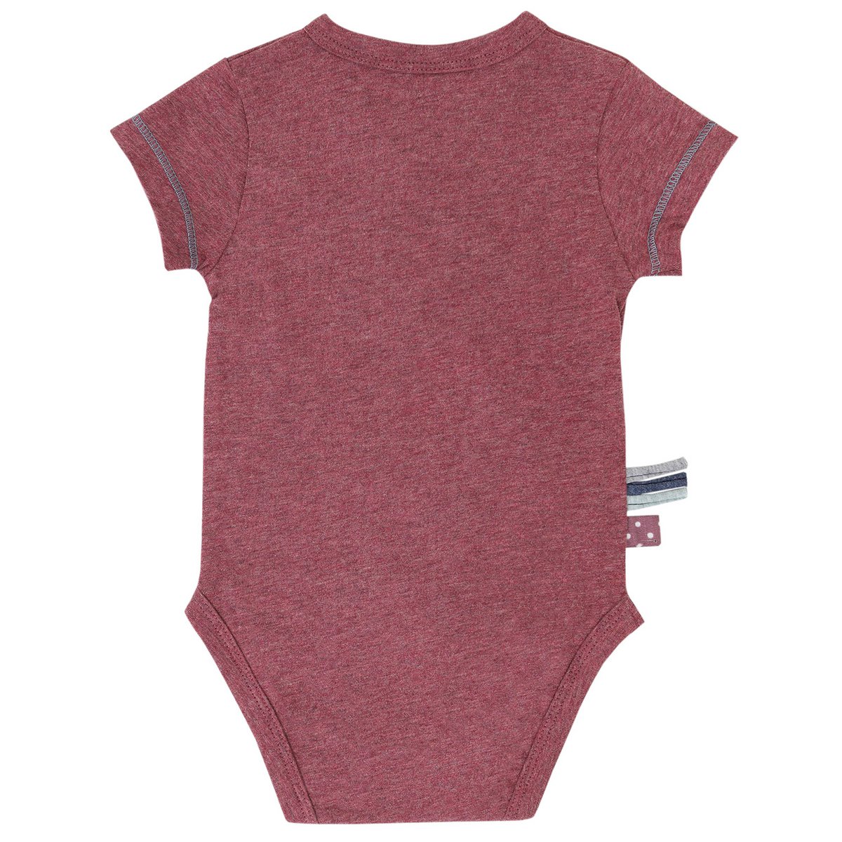 OrganicEra Organic Baby S/S Kimono-Body, Bordeaux