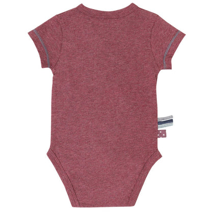 OrganicEra Organic Baby S/S Kimono-Body, Bordeaux