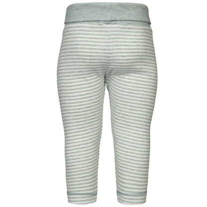 OrganicEra Bio-Baby-Leggings, Aqua Striped