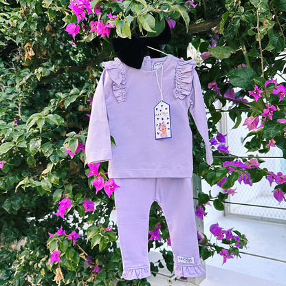 May Mays | Lola-Shirt | Lila Rüschen