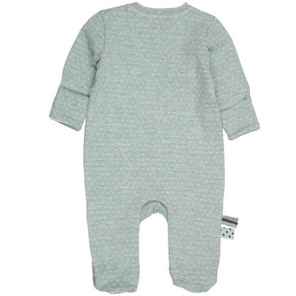 OrganicEra Bio-Schlafanzug mit Babyfüßen, Aqua